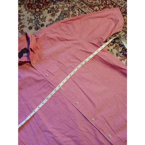 Victory Sportswear Mens XL Pink Button Down Short Sleeve Shirt - Picture 4 of 4